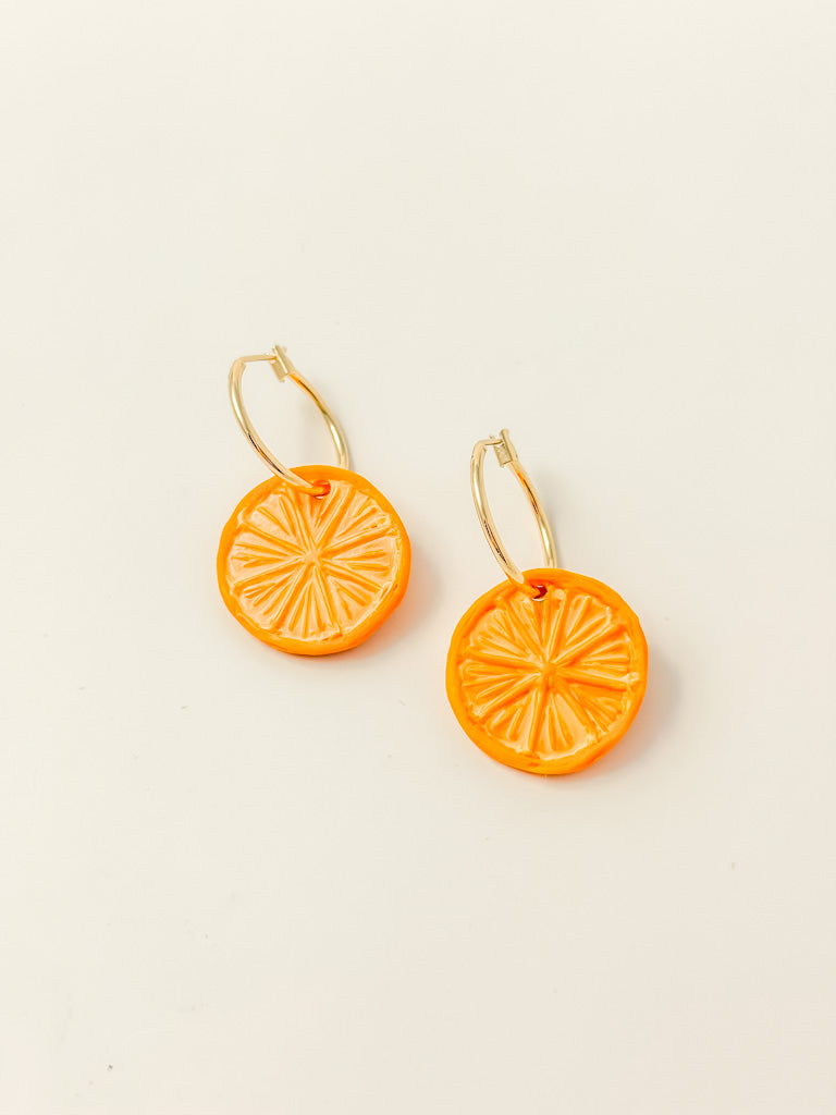 Citrus Slice Hoop Earrings (multiple colors) - Tacklebox