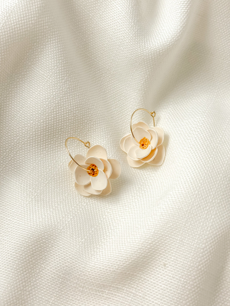 Sweet Magnolia Hoop Earrings - Tacklebox