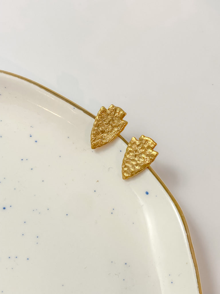 Hammered Arrowhead Stud Earrings - Tacklebox