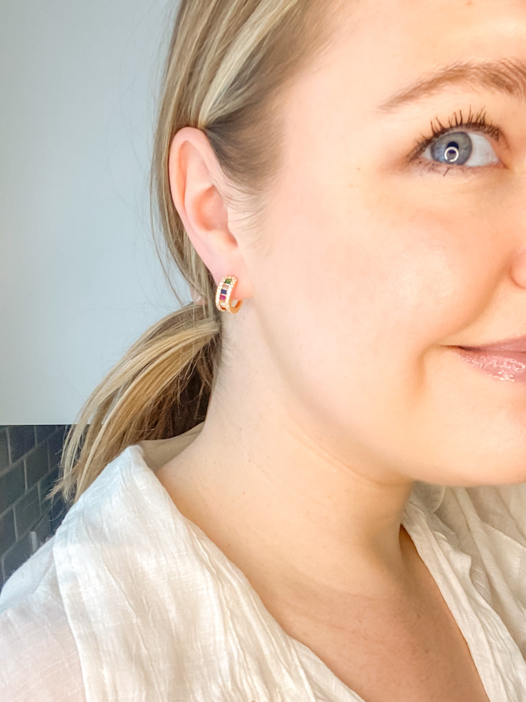 Rainbow Huggie Earrings - Tacklebox
