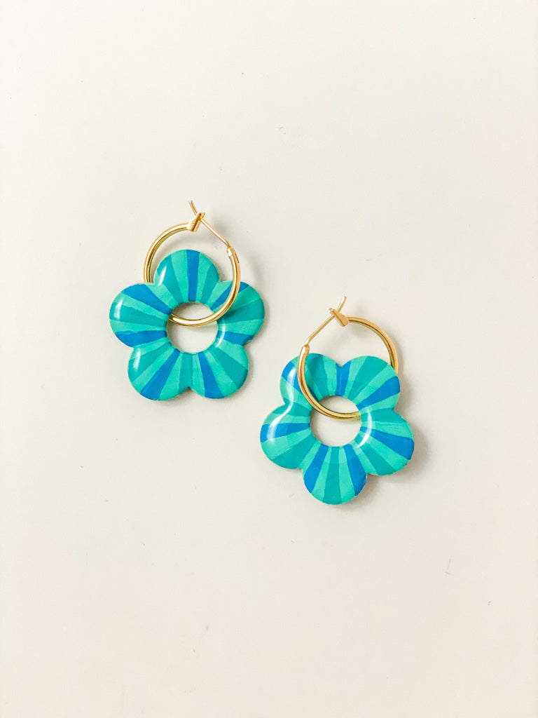 Groovy Garden Hoop Earrings (multiple colors) - Tacklebox