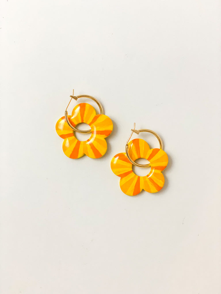 Groovy Garden Hoop Earrings (multiple colors) - Tacklebox