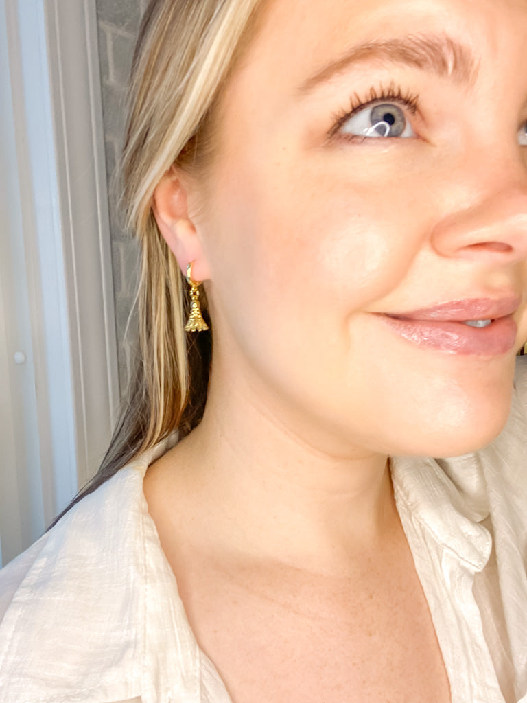 Shuttlecock Hoop Earrings - Tacklebox