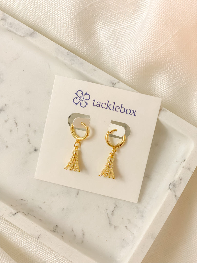 Shuttlecock Hoop Earrings - Tacklebox