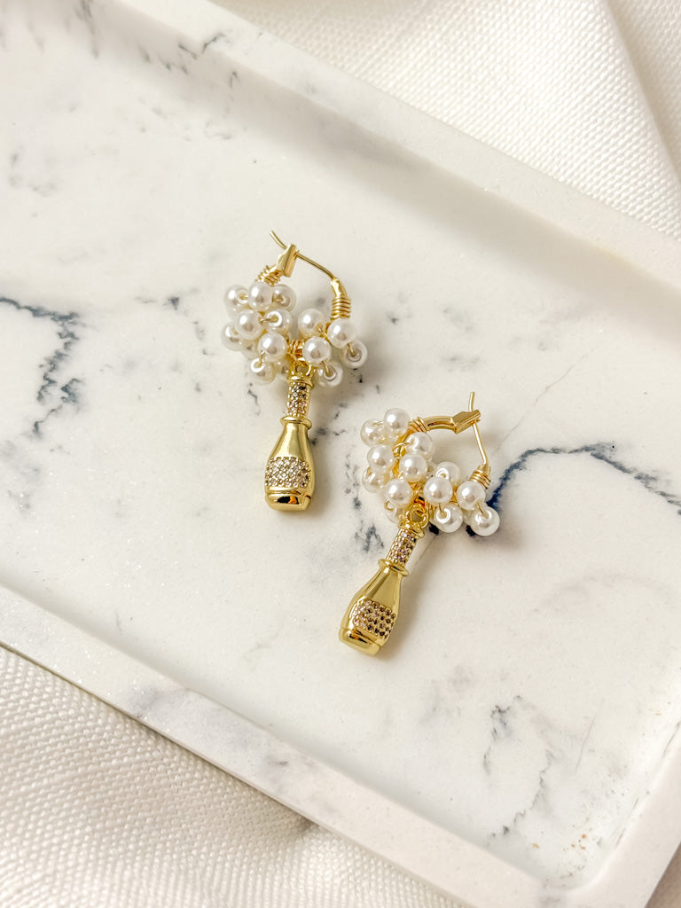 Fizz the Season Hoop Earrings