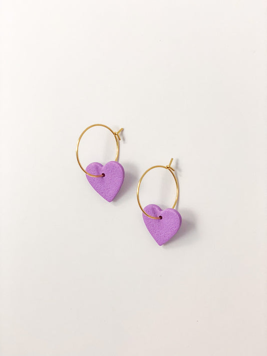 Heart Hoop Earrings