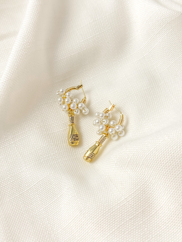 Fizz the Season Hoop Earrings