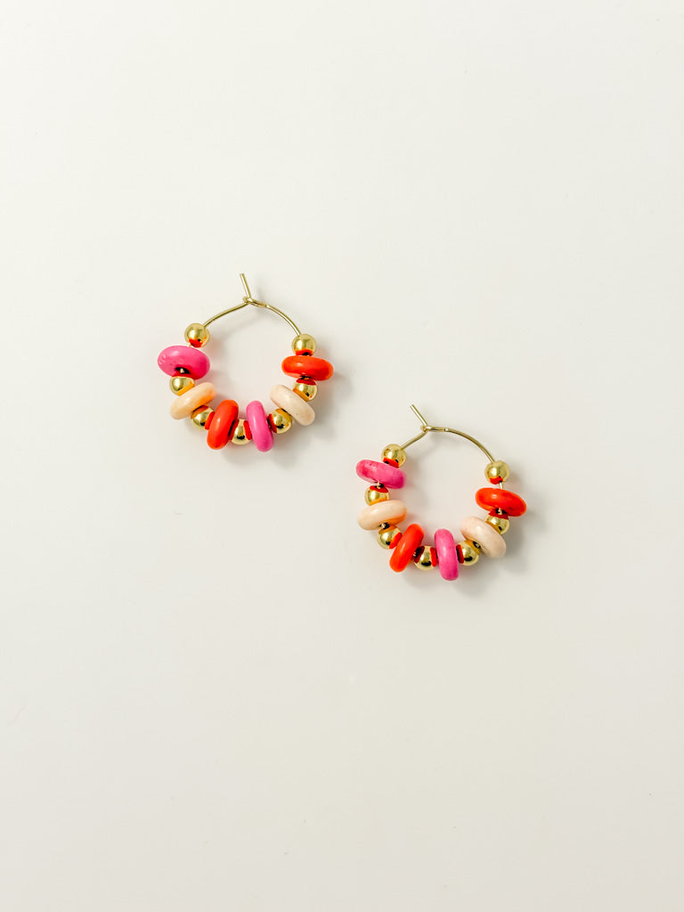Candy Hoop Earrings (multiple colors)
