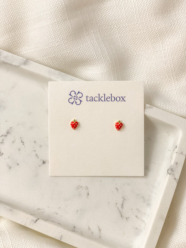 Strawberry Stud Earrings - Tacklebox