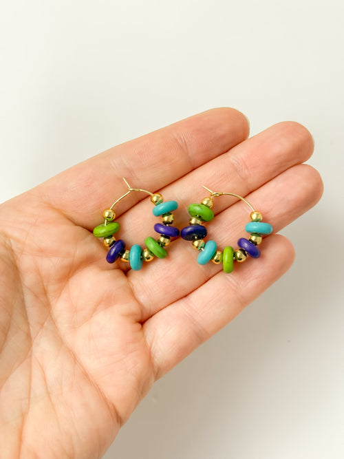 Candy Hoop Earrings (multiple colors)