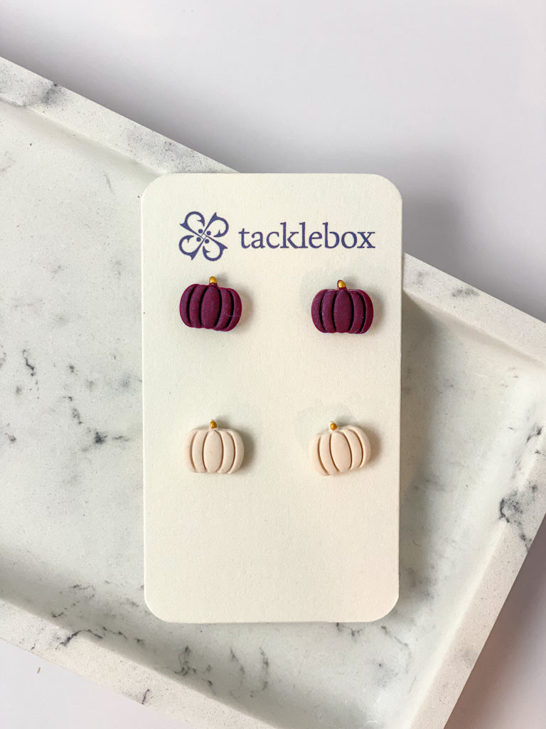 Pumpkin Stud Pack Earrings (multiple colors) - Tacklebox