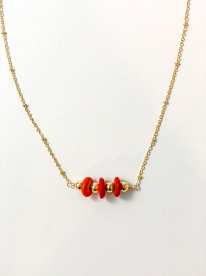 Crimson Beaded Necklace - Tacklebox