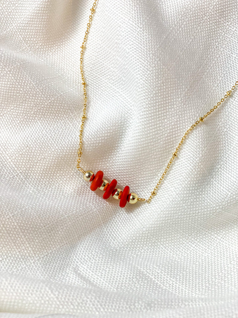 Crimson Beaded Necklace - Tacklebox