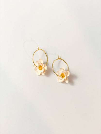 Sweet Magnolia Hoop Earrings - Tacklebox