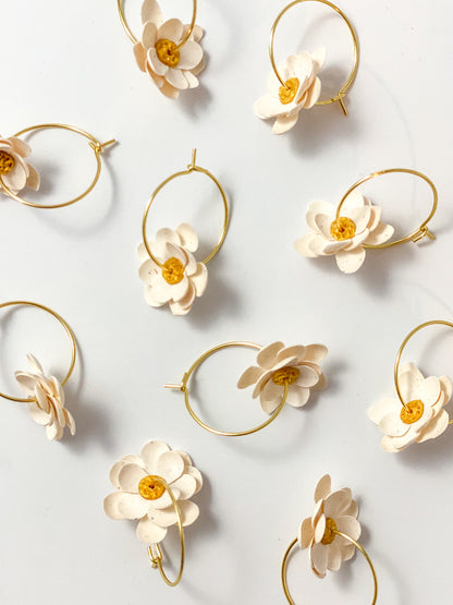 Sweet Magnolia Hoop Earrings - Tacklebox