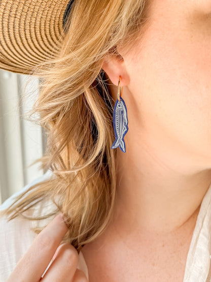 Catch of the Day Hoop Earrings (multiple colors) - Tacklebox