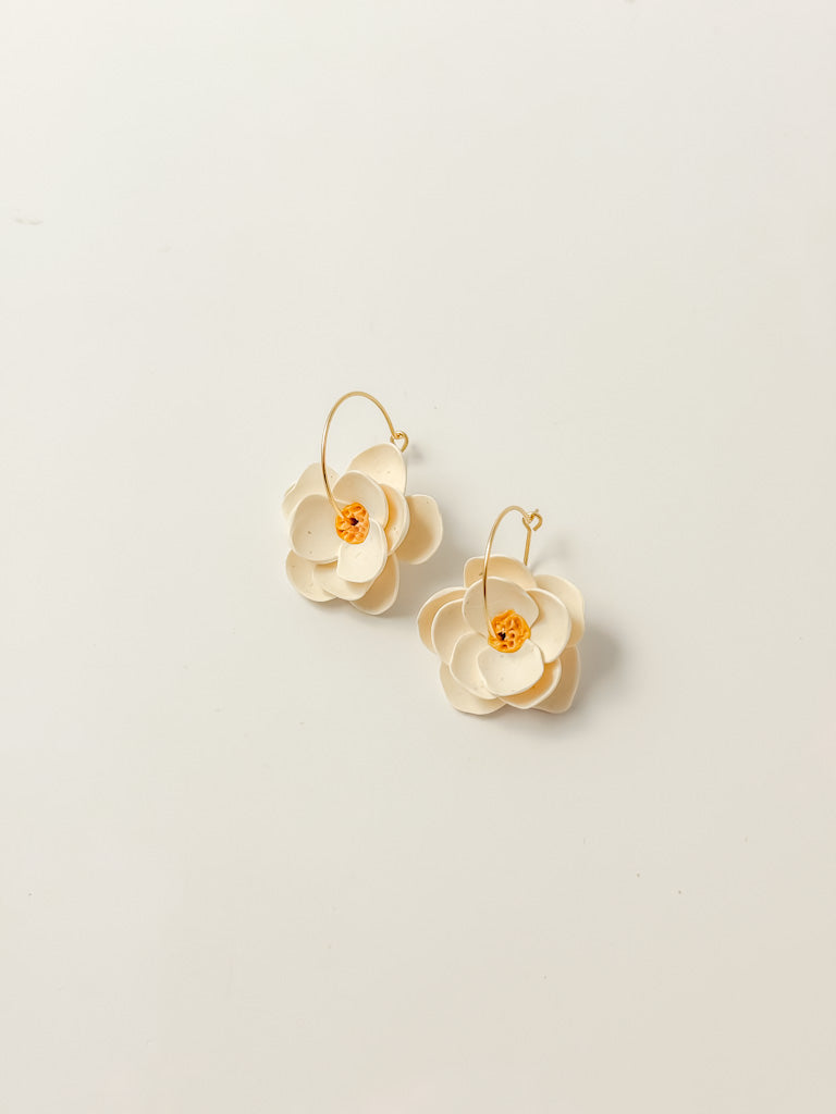 Sweet Magnolia Hoop Earrings - Tacklebox