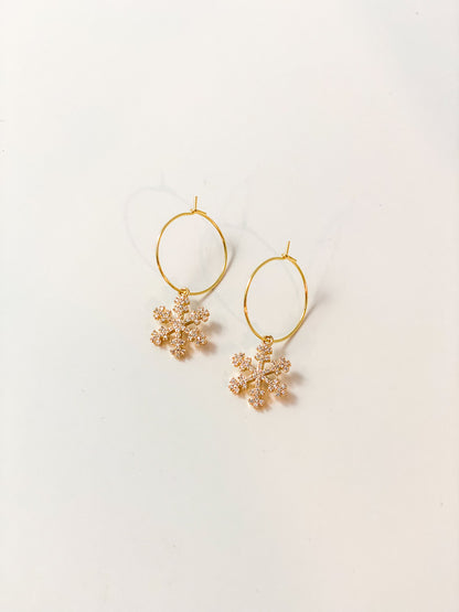 Snowflake Hoop Earrings - Tacklebox