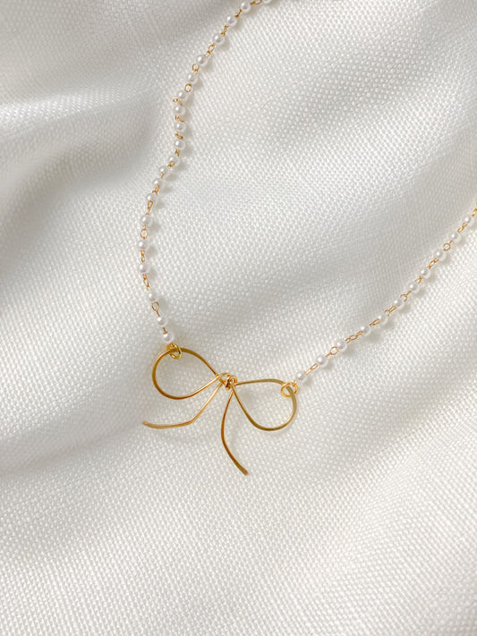 Tie the Knot Bow Necklace