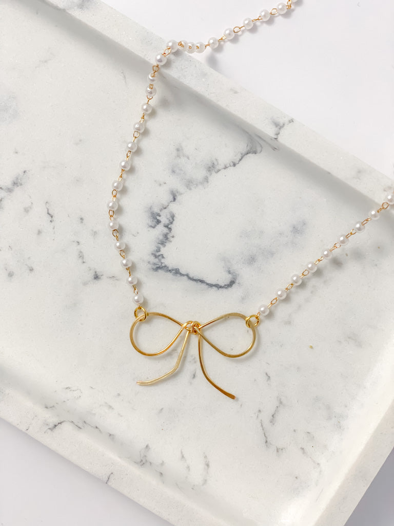 Tie the Knot Bow Necklace