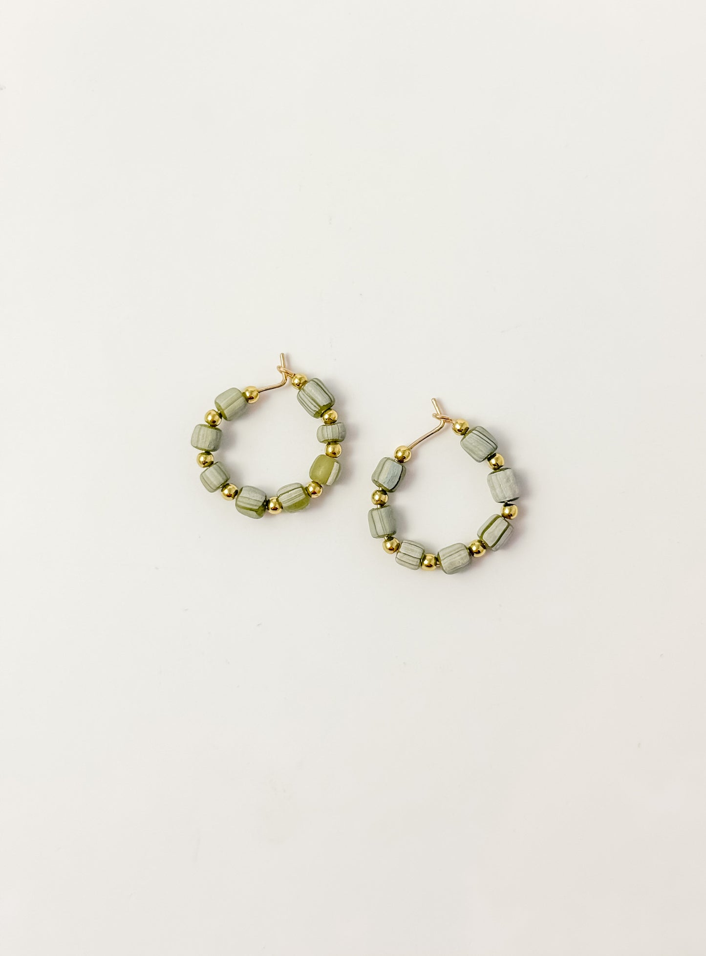 In The Loop Beaded Hoop Earrings