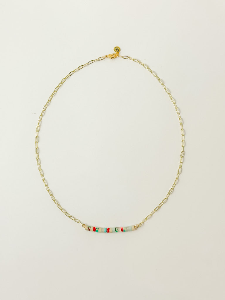Teal Rising Necklace