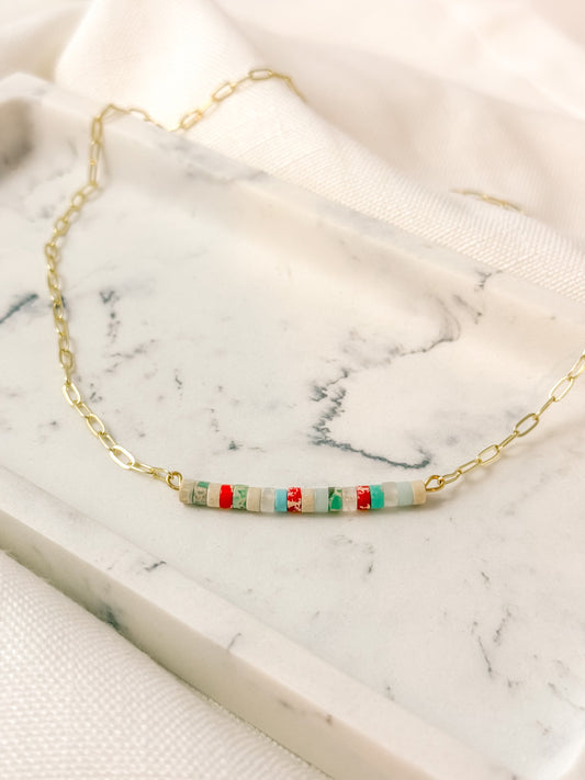 Teal Rising Necklace