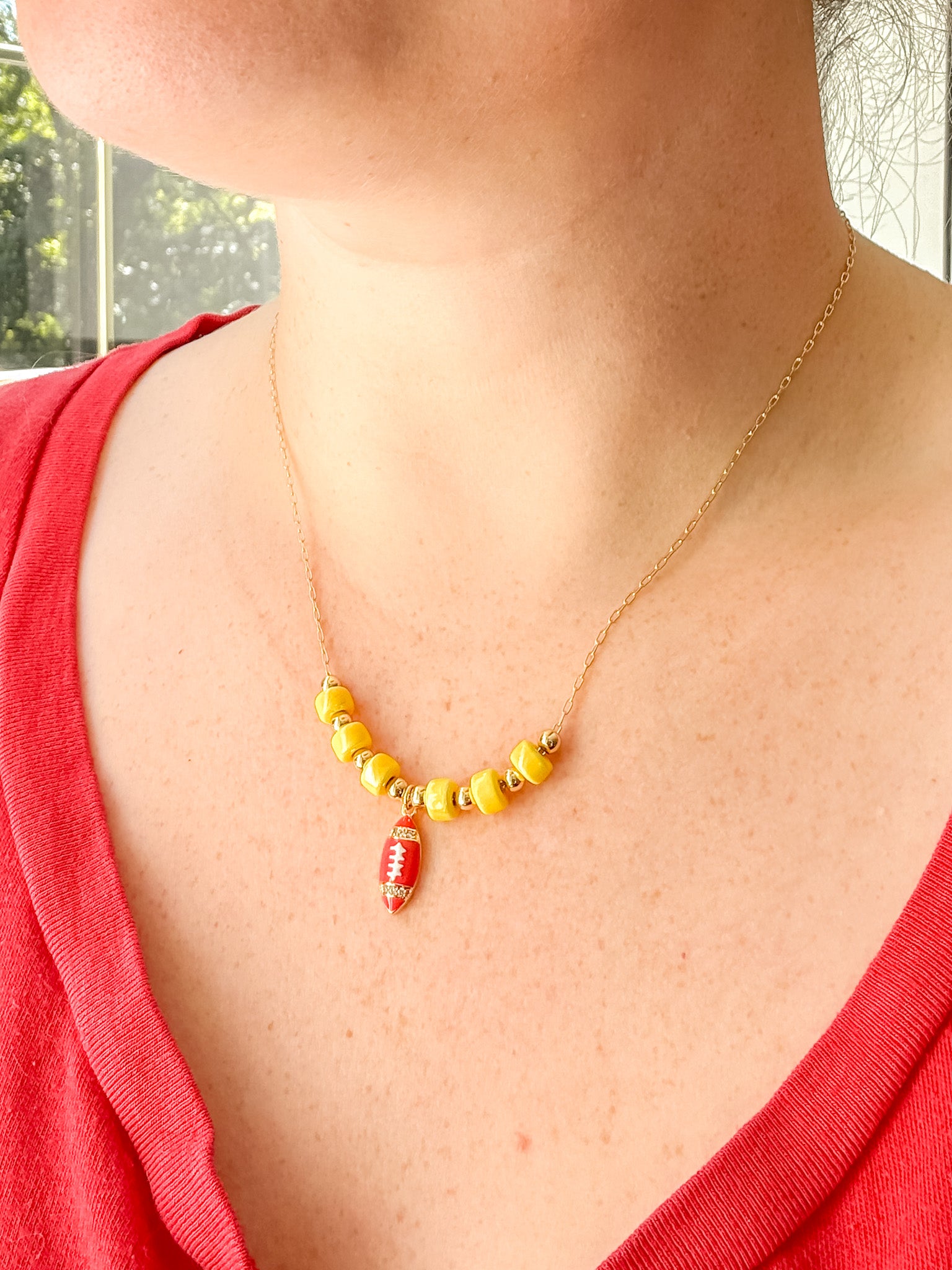 Touchdown Charm Necklace - Tacklebox