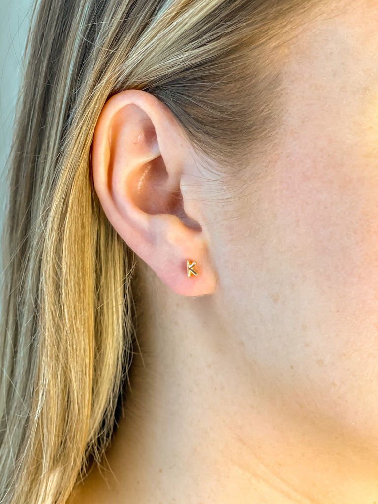 KC Bubble Letter Stud Earrings - Tacklebox