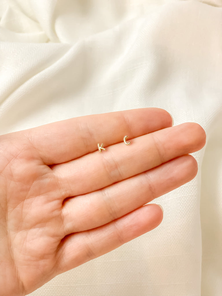 KC Bubble Letter Stud Earrings - Tacklebox