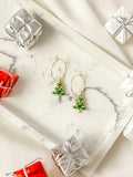 Oh Glitzmas Tree Hoop Earrings - Tacklebox