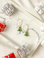 Oh Glitzmas Tree Hoop Earrings - Tacklebox