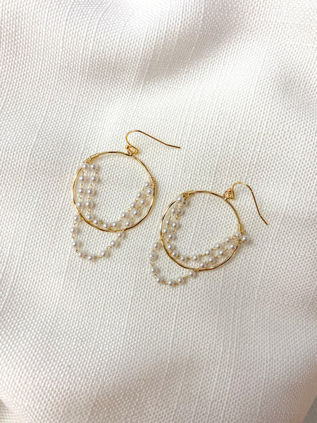 ピアス [MIDNIGHT MOMENT] soak bezel pearl earring SPEAR BEZEL PEARL EARRING – ELIZA RAY Jewelry